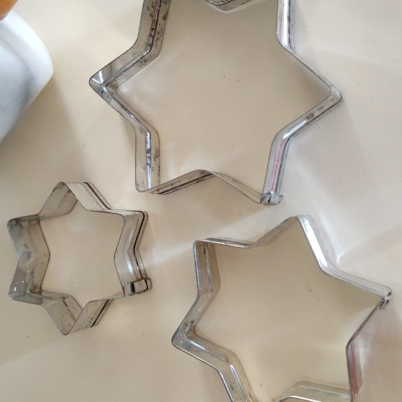 Cookie Cutters Set of FOUR 4 Star of David Hanukkah Baking - Picture 4 of 13